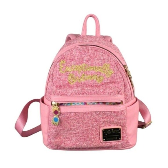 Loungefly RARE Harry Potter Luna Lovegood Pink Mini Backpack - Picture 1 of 9